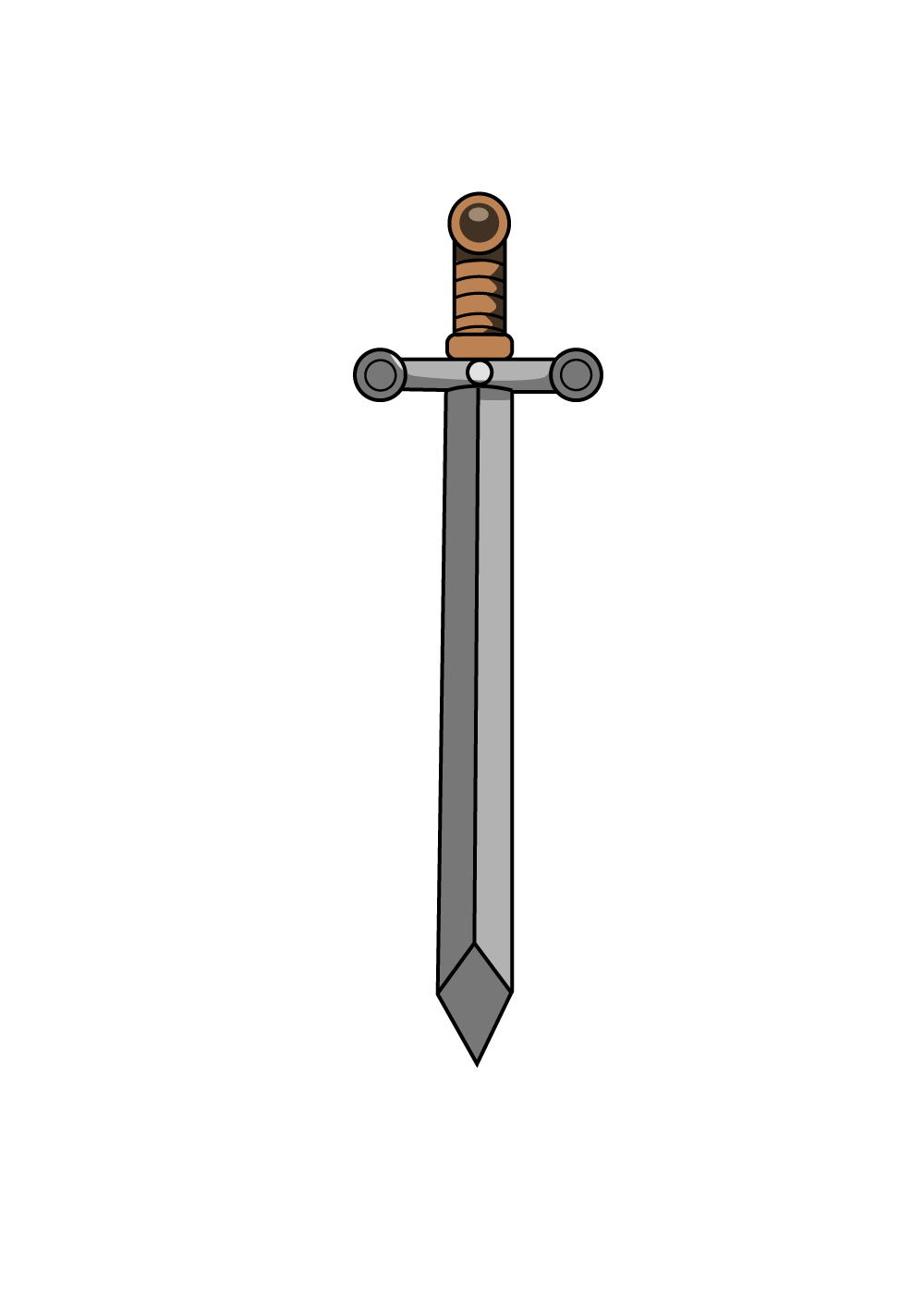 Sword Drawing Ideas Step by Step